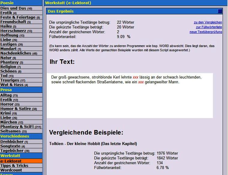 Oft unterschätzt – Füllwörter filtern